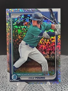 2024 Bowman - Chrome Prospects Cole Young #BCP-112 Mini Diamond (RC) - Foto 1 di 2