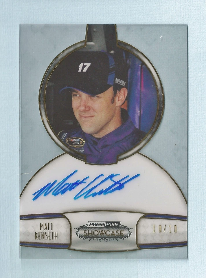 MATT KENSETH 2011 PRESS PASS SHOWCASE CHAMPIONS INK GOLD AUTOGRAPH AUTO # 10/10 - Image 1 of 1