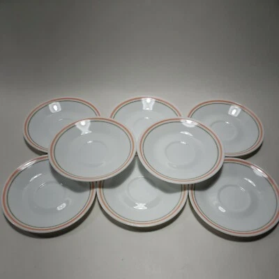 Platillos florales de melocotón Corelle - JUEGO de 8 líneas de melocotón y geen limpios sin astillas FOTOS Foto 1 de 4