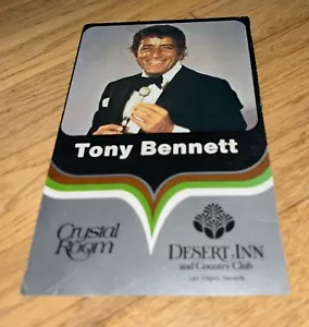 1970's TONY BENNETT Postcard DESERT INN, Crystal Room LAS VEGAS Unposted - Picture 1 of 2