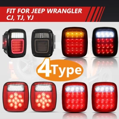 LED Tail Lights Backup Brake Reverse Brake Stop Lamps For Jeep Wrangler CJ TJ YJ - image 1 of 4