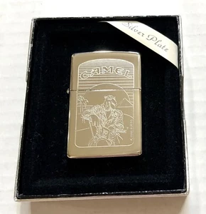 Zippo Camel: Biker Joe Z89- Silver Plate . New. - Picture 1 of 3