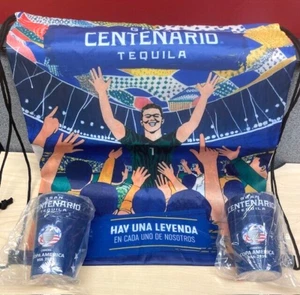 3 Pcs Copa America 2-12 oz Souvenir Cups July 14, 2024 Miami Fla & Back Pack - Picture 1 of 5