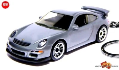 🎁🎁RARE KEYCHAIN SILVER GRAY PORSCHE 911 GT3 997 CUSTOM GREAT GIFT NOVELTY 🎁🎁 - Image 1 of 4