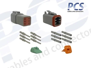 Deutsch Serie DT Conector Impermeable KIT DE 6 VÍAS - Paquete Múltiples Tamaños - Gris - Imagen 1 de 9