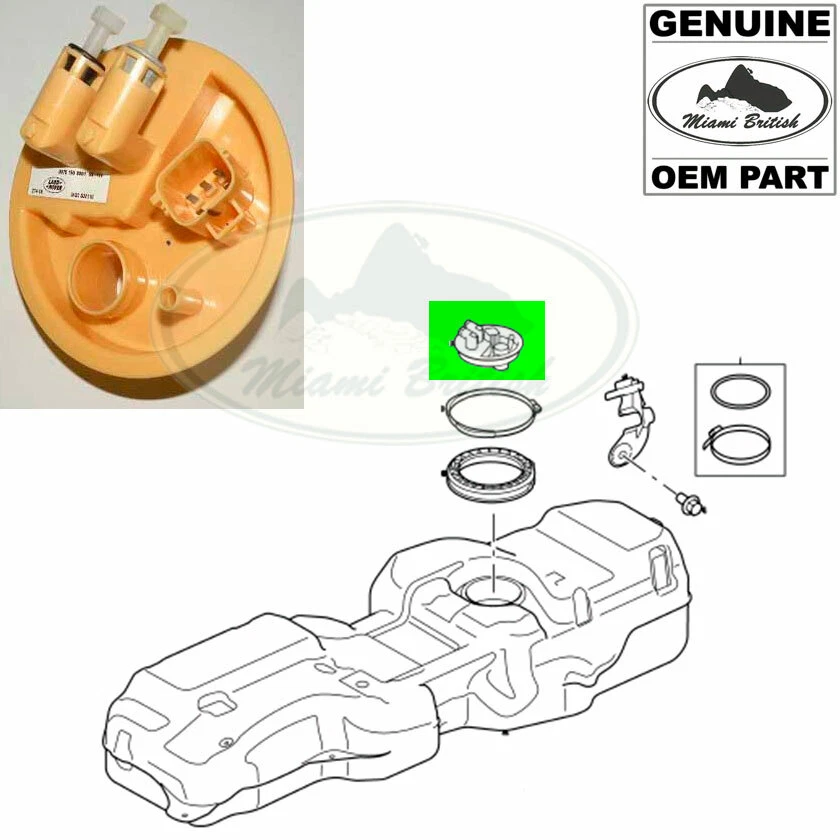 LAND ROVER TANQUE DE COMBUSTIBLE EMISOR CUBIERTA GAMA SPORT LR3 2.7L DIÉSEL WGC500110 OEM Foto 1 de 1
