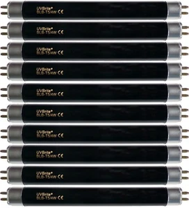 Bombilla de luz negra ultravioleta ultravioleta UVBrite® 10 x BLB-T5/4W 4 vatios para chequeador de dinero UV - Imagen 1 de 5