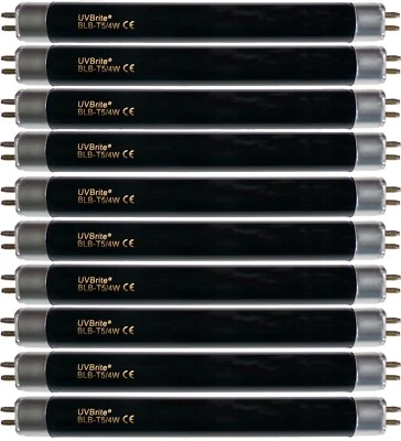 UVBrite® 10 x BLB-T5/4W 4 Watt Blacklight Bulb for UV Bank Note Money Checker - Image 1 of 4