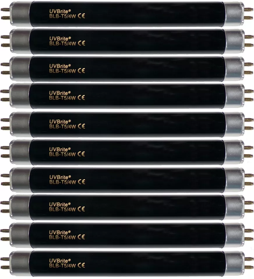UVBrite® 10 x BLB-T5/4W 4 Watt Blacklight Bulb for UV Bank Note Money Checker - Image 1 of 4
