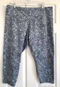 Leggings donna Athleta Elation testurizzati 7/8 stretti 3x blu prato tempo libero - Foto 1 di 11