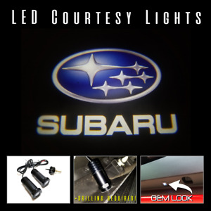 2Pc LED Courtesy Logo Door Lights Ghost Shadow Projectors Subaru 100538