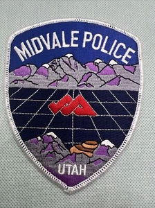 Midvale Utah Police Patch ++ Unused Salt Lake County County UT - Picture 1 of 2