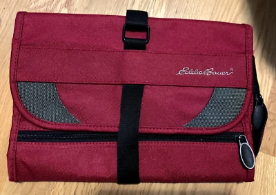 Eddie Bauer Colgante Viaje Artículos de Aseo Organizador Joyería Bolsa de Cosméticos Roja Foto 1 de 4