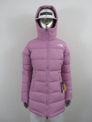 Mujer The North Face Gotham Mid Parka 550-Abajo Chaqueta de Invierno Con Capucha - Púrpura Foto 1 de 4