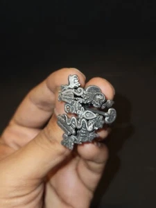 ANTIQUE INDIAN ETHNIC ZINK METAL SET OF SEAL STAMPS OLD COLLECTIBLE 16 PIECES # - Picture 1 of 6