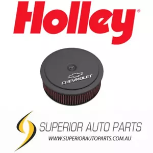 Holley GM MUSCLE SERIES AIR CLEANER - SATIN BLACK MACHINED 120-221 - Picture 1 of 3