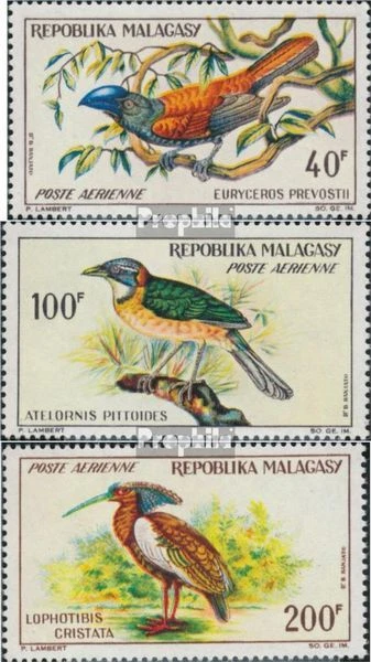 Timbres madagascar 1963 Mi 499-501 neuf 1963 Oiseaux - Photo 1/1