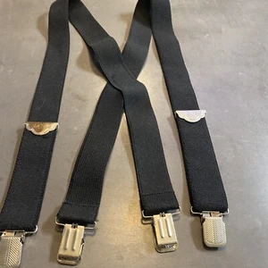 Heavy Duty Suspenders X Back Clip Adjustable Braces Strong Elastic Thick 1.5” - Picture 1 of 5