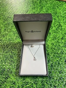 Rogers & Hollands Diamond Pendant Necklace with Diamond 14K Gold - 0.18 Carat - Picture 1 of 9