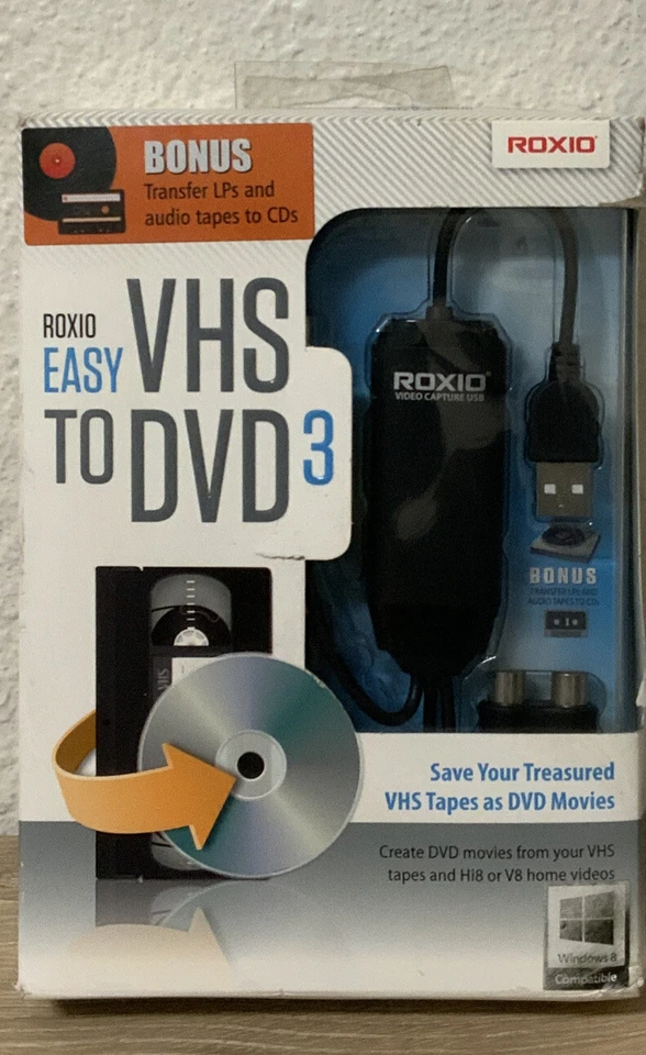 📀 ROXIO Easy VHS To DVD 3 - Windows 8 Compatible NEW - Image 1 of 3