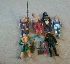 Karate Kommandos 1986 Action Figures lot KENNER accessories weapons Chuck Norris