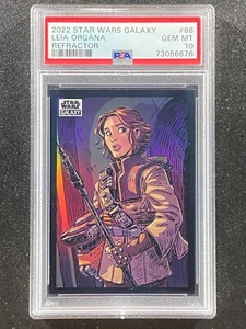 Star Wars Galaxy Leia Organa Refractor 2022 PSA 10 - Imagen 1 de 1