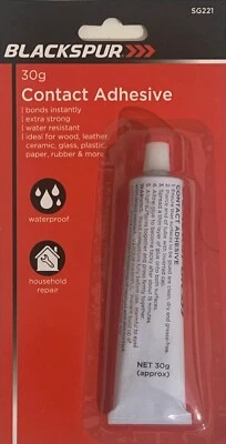 BLACKSPUR Contact Adhesive Tube 30 g Glue Bond Wood Leather Ceramic Rubber Waterproof Glue