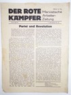 Marxistische Arbeiter Zeitung Der Rote Kämpfer Nummer 9 von 1931 Kommunisten 