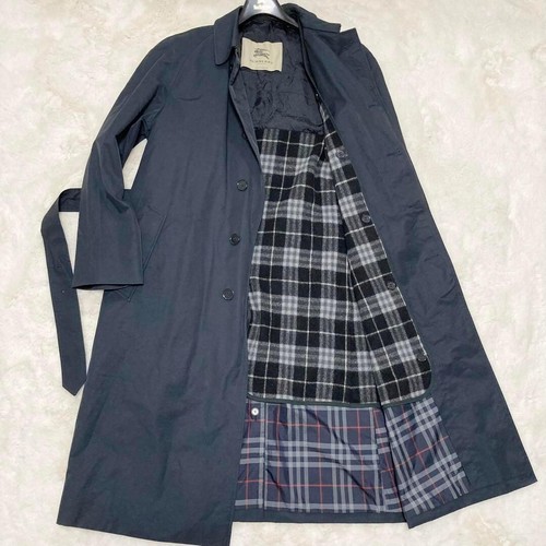 BURBERRY London England trench singolo colore nero uomo taglia 48 US:XL originale
