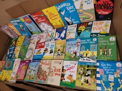 Lot of 10 Dr. Seuss Children Kids Learn to I CAN Read Books CAT HAT RANDOM MIX - Image 1 of 4