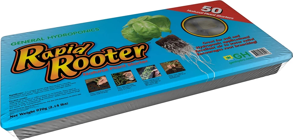 通用 Hydroponics Rapid Rooter Plant 初学者插头 50 — 第 1/1 张图片