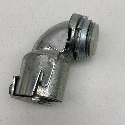 Lote de (7) Appleton 7382VI conector blindado flexível metal 3/4" conduíte 90 graus - Imagem 1 de 4