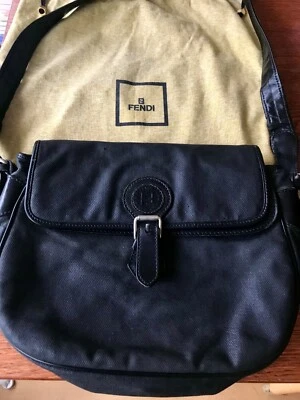Bolso de mano Fendi clásico cruzado de lona - DE COLECCIÓN Foto 1 de 4