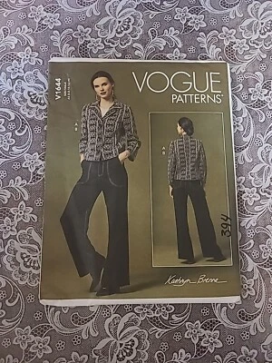 Vogue V1644 Kathryn Brenne Jacket and Pants Uncut Sewing Pattern 6-14 New UNCUT - Image 1 of 2