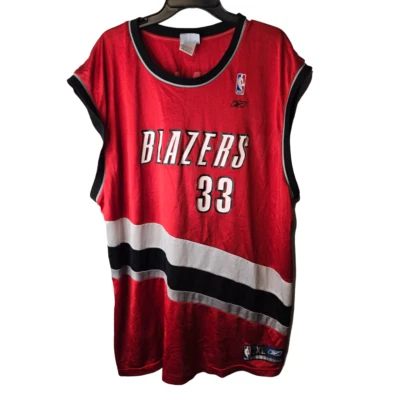 Camiseta deportiva de baloncesto para hombre Reebok Red Portland Trail Blazers Abdur Rahim #33 2XL Foto 1 de 4