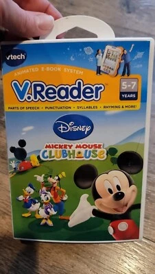 VTech - V.Reader Software Cartridge Mickey Mouse Clubhouse Reading Phonics 5-7 - Image 1 of 2