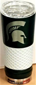 Michigan State Spartans 24 Oz Powder Coated Stainless Steel Draft Travel Mug - Picture 1 of 5