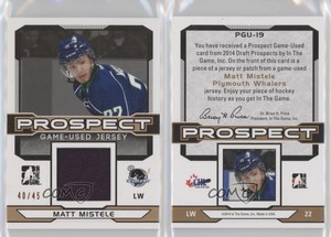 2014 ITG Draft Prospects Prospect Game Used Bronze Jersey /45 Matt Mistele