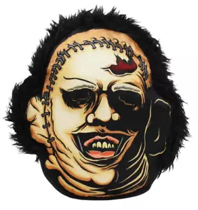 NEW Creepy Co. Texas Chainsaw Massacre LEATHERFACE PILLOW Plush Cushion Horror - Picture 1 of 6