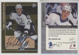 2000-01 ITG Be A Player Signature Series Auto Gold Brad Richards #219 Auto
