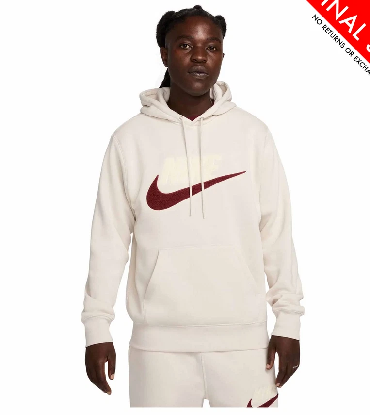 Para Hombres Nike Gimnasio Atlético Chenille Club Sudadera con Capucha Sudadera Pullover Nuevo Foto 1 de 1