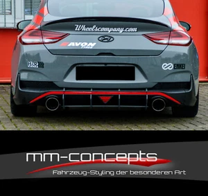 Attacco diffusore Cup per Hyundai i30N Fastback paraurti posteriore splitter ABS IN - Foto 1 di 4