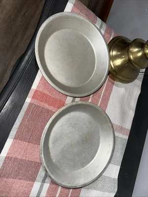 Juego de 2 sartenes de aluminio MIRRO plato plato de hojalata #288AM 8" x 1,25" hecho en EE. UU. Foto 1 de 3