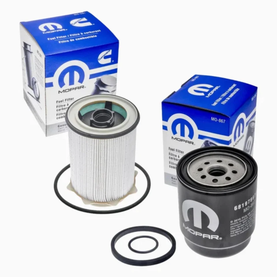 Juego de filtros de aceite Mopar 6,7 L Cummins OEM para 2013-2018 para Ram 2500 3500 4500 5500 Foto 1 de 4