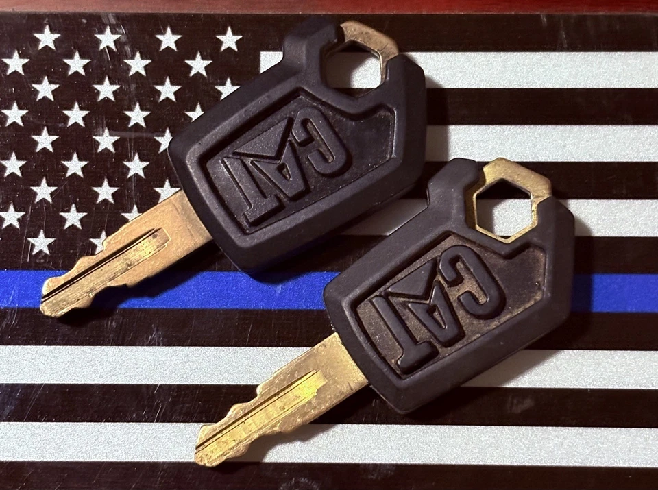 Set of 2 - Caterpillar Ignition Keys for Heavy Equipment - Image 1 of 2