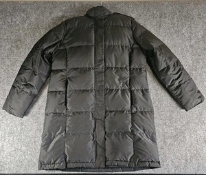 L.L. Bean Women’s Hooded Puffer Parka Jacket Coat Goose Down Black Large - Picture 1 of 5
