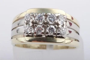 Brillant Diamant Ring 585 Bicolor Gold 14K Top! . - Bild 1 von 8