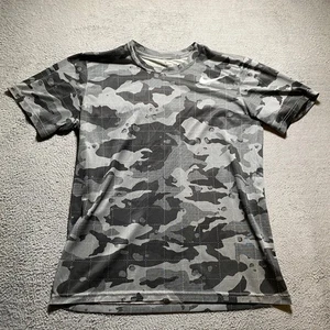 Nike T-Shirt Herren Medium Grau Dri-FIT Camouflage Kurzarm - Bild 1 von 8