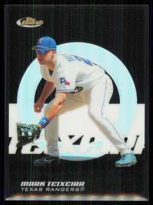 2005 Topps Finest Black Refractor Mark Teixeira 23/99 JERSEY # #106 - Image 1 of 2