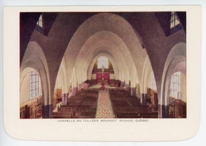 Chapelle du Collège Bourget RIGAUD Quebec Canadá 1930-50 Folkard Plegable PC - Imagen 1 de 4